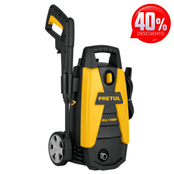 Hidrolavadora eléctrica 1500 PSI, PRETUL