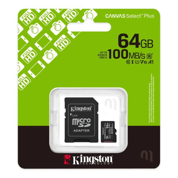 Tarjeta de Memoria Micro Sd64gb Kingston