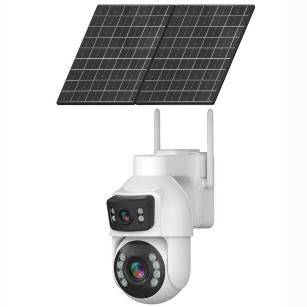 Cámara Smart doble panel solar chip 4G con zoom óptico IC-BT301X